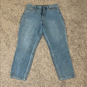 Fashion Nova Light Blue Ankle Jeans